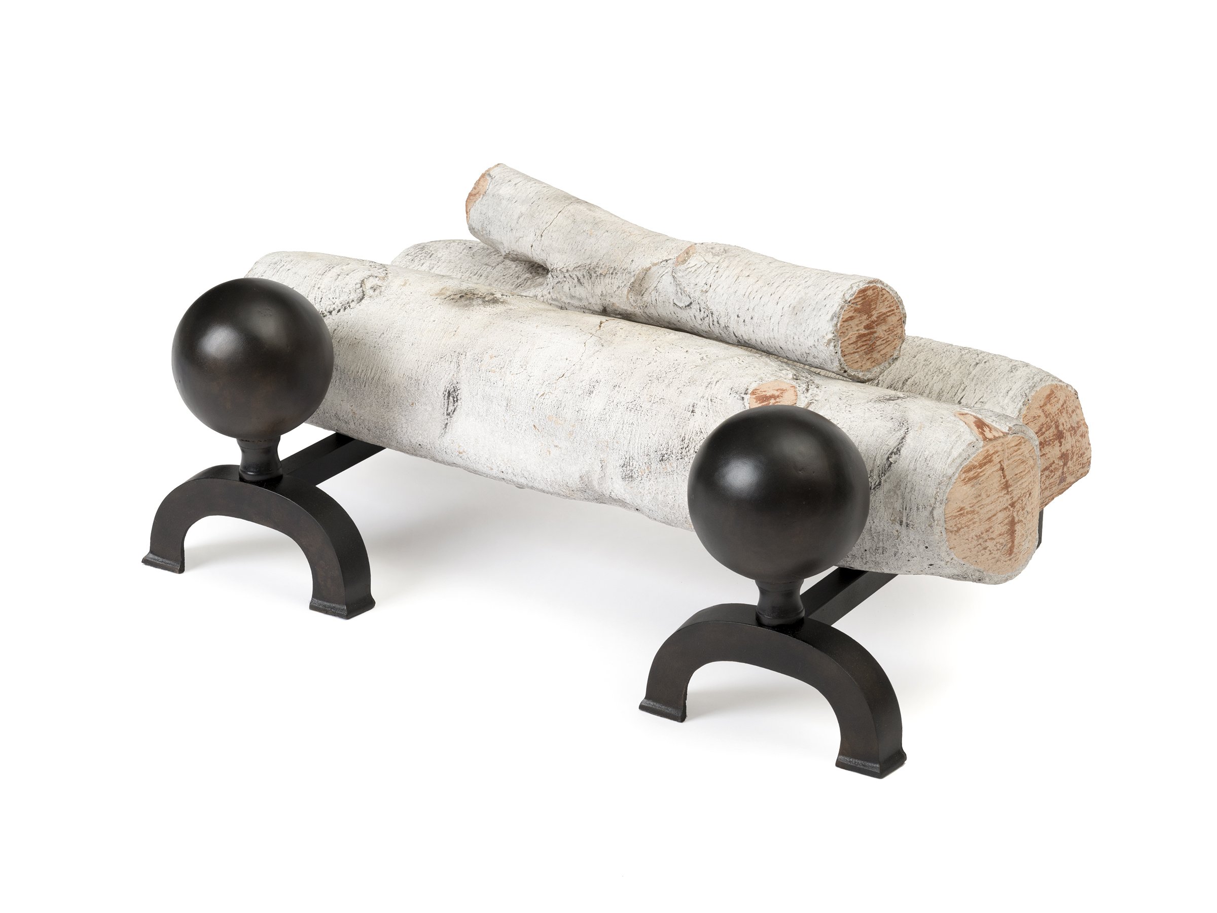 Brass Evolution No.3 No.4 No.9 3本まとめ売り Grant Andirons in Cast Bronze – Sculptural Modern Fireplace